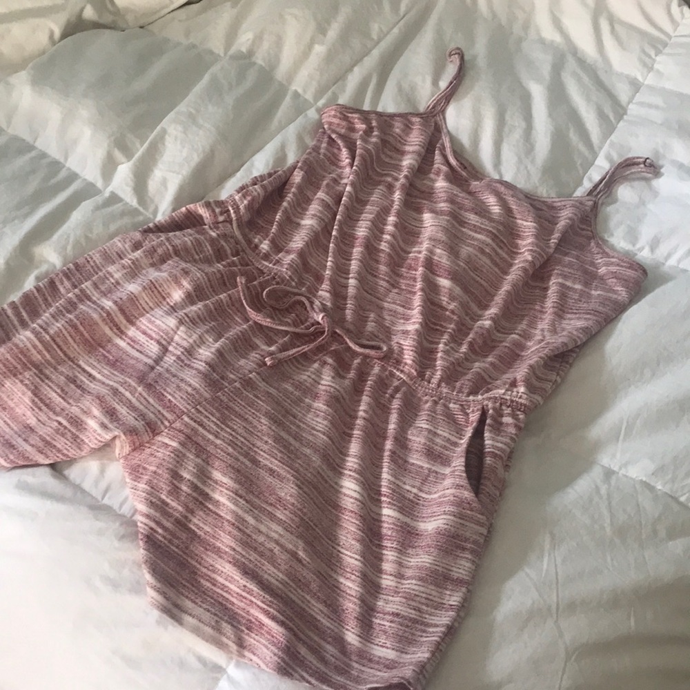 Mossimo Target Brand Pink Romper with Pockets